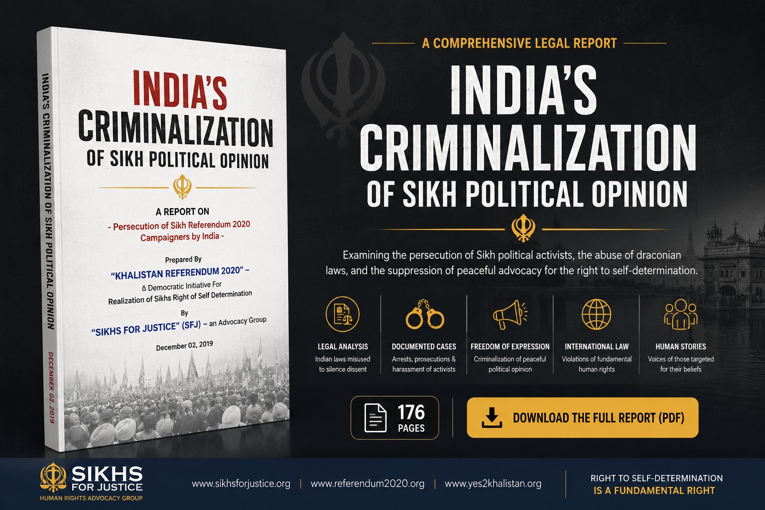 India's Criminalization of Sikh Political Opinion - Legal Report & Exhibit Preview