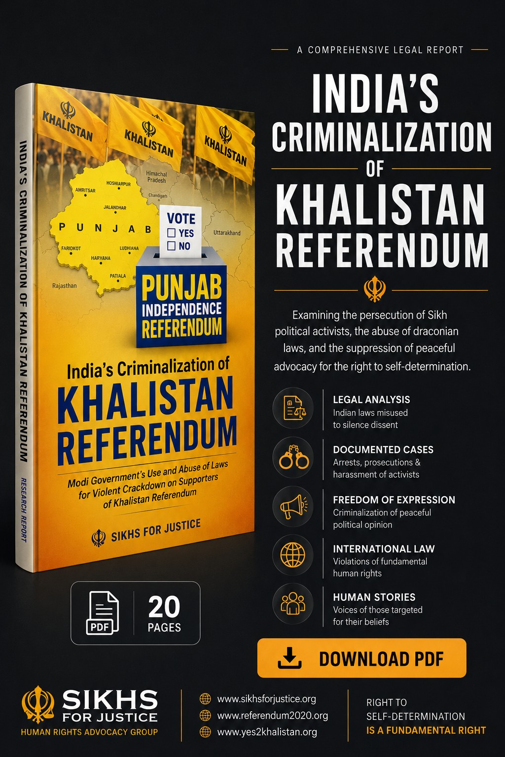 USDOS Report - India's Criminalization of Khalistan Referendum